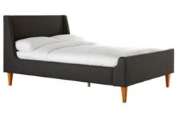 Hygena Odette Small Double Bed Frame - Charcoal
